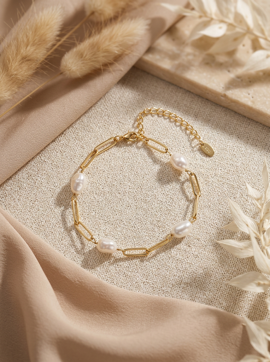 The Golden Pearl Bracelet
